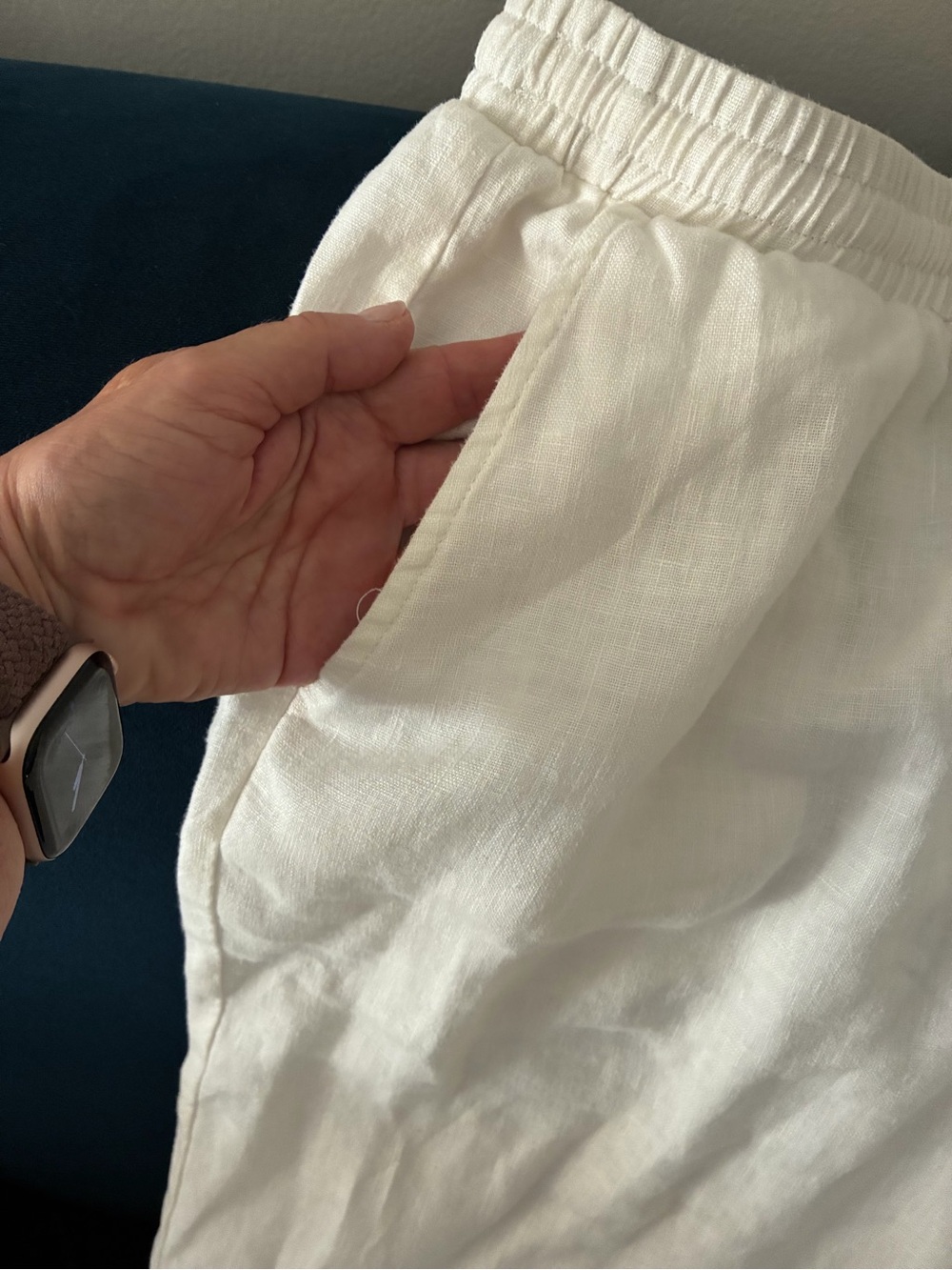 LINTICO
White Linen Pants - Picture 2 of 4